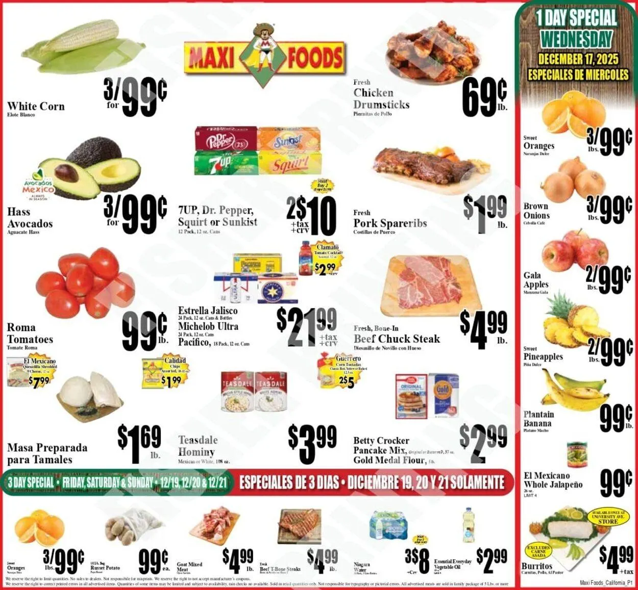 Weekly ad Maxi Foods Current weekly ad from December 17 to December 23 2025 - Page 1