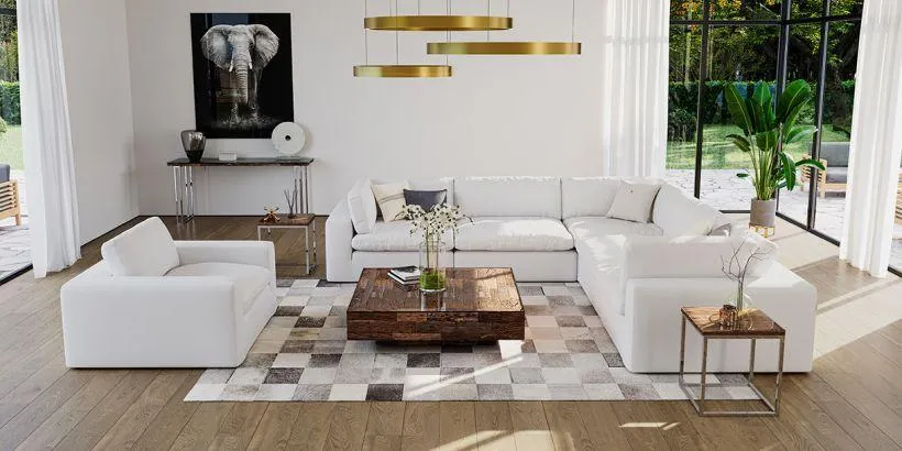 Bloom Modular Sectional Sofa White