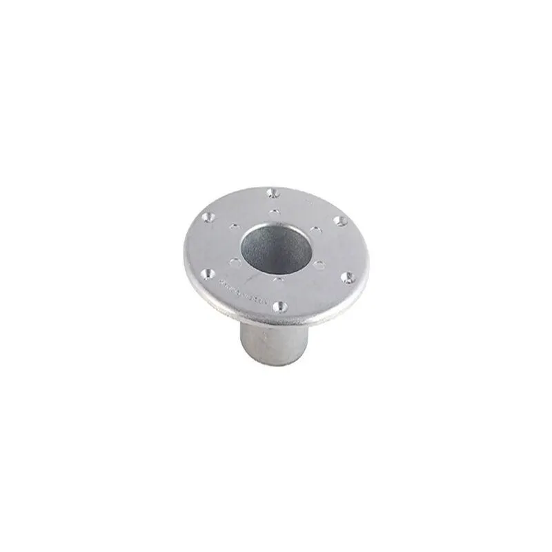 AP Products Round Flush Mount Pedestal Base, Chrome