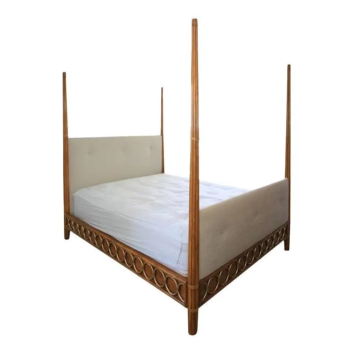 McGuire Furniture Four Poster Vendome King Bed by Orlando Diaz Azcuy