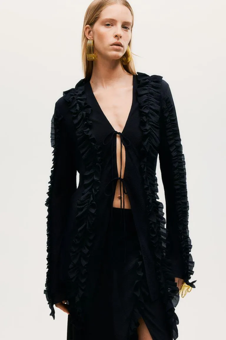 Ruffled Crinkled Blouse