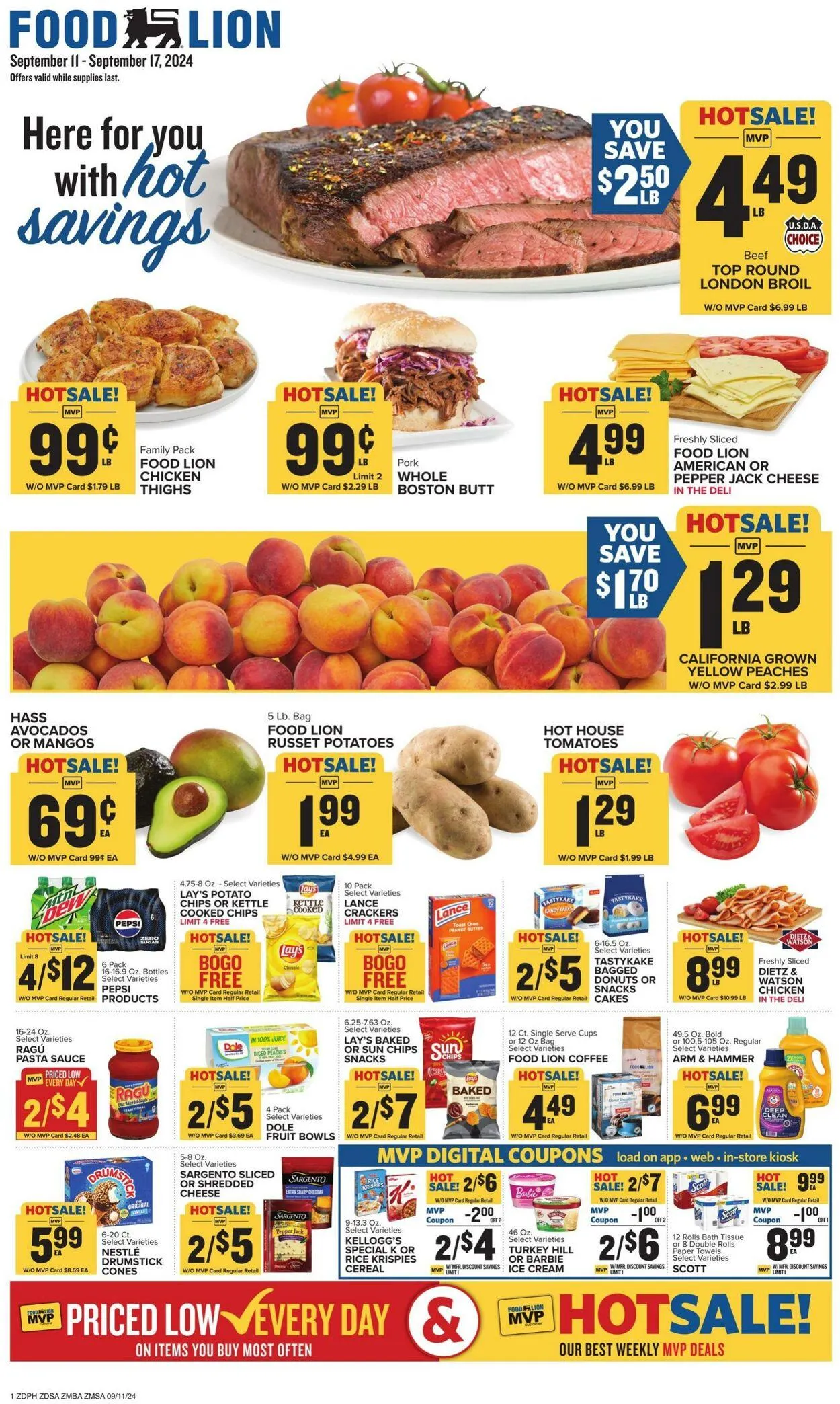 Weekly ad Food Lion Current weekly ad from September 11 to September 17 2024 - Page 1