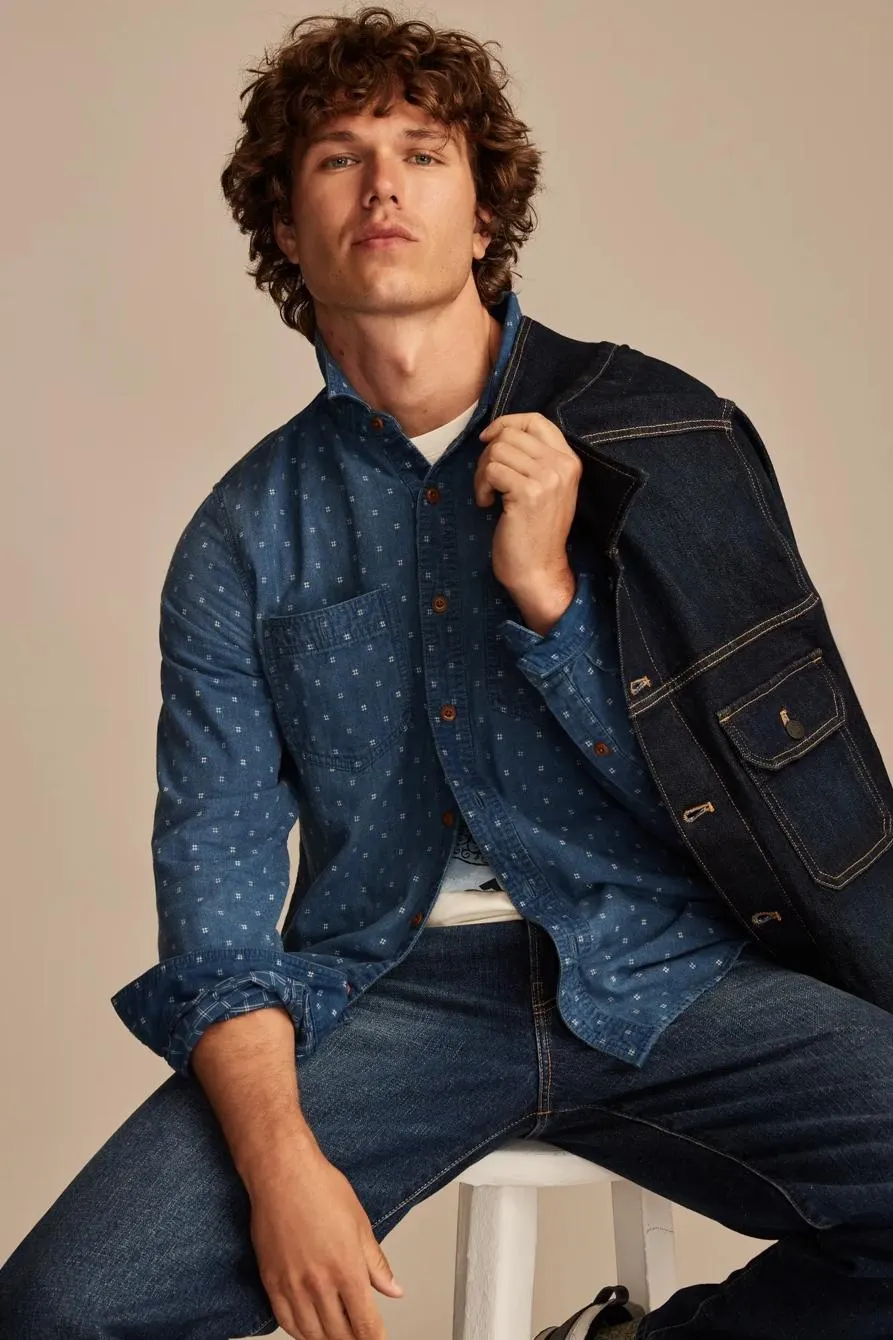 double weave long sleeve utility shirt