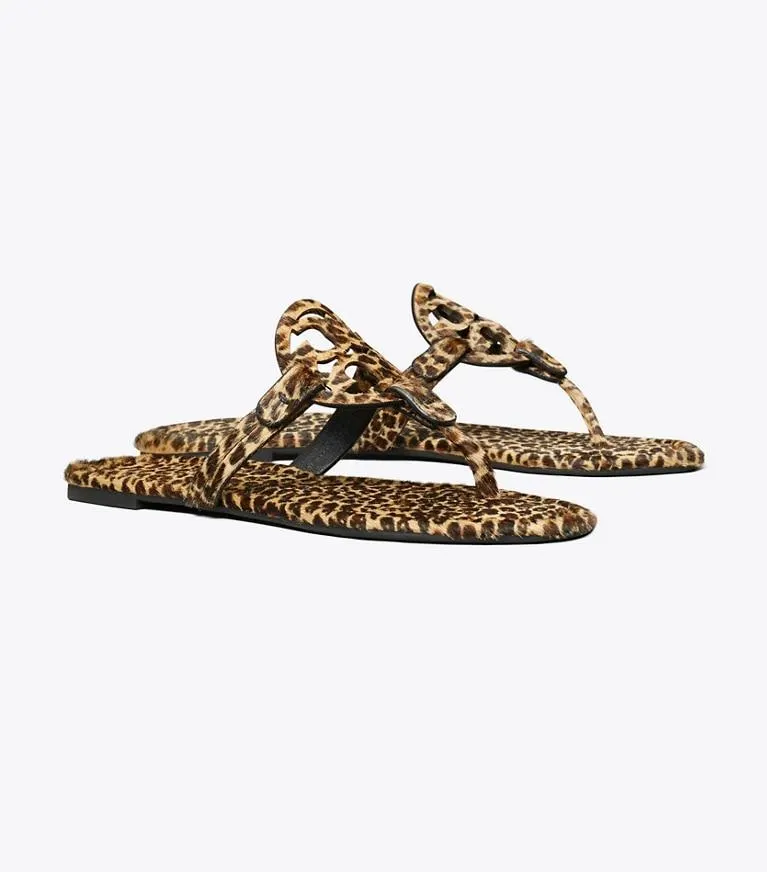 MILLER PRINTED CALF HAIR SANDAL