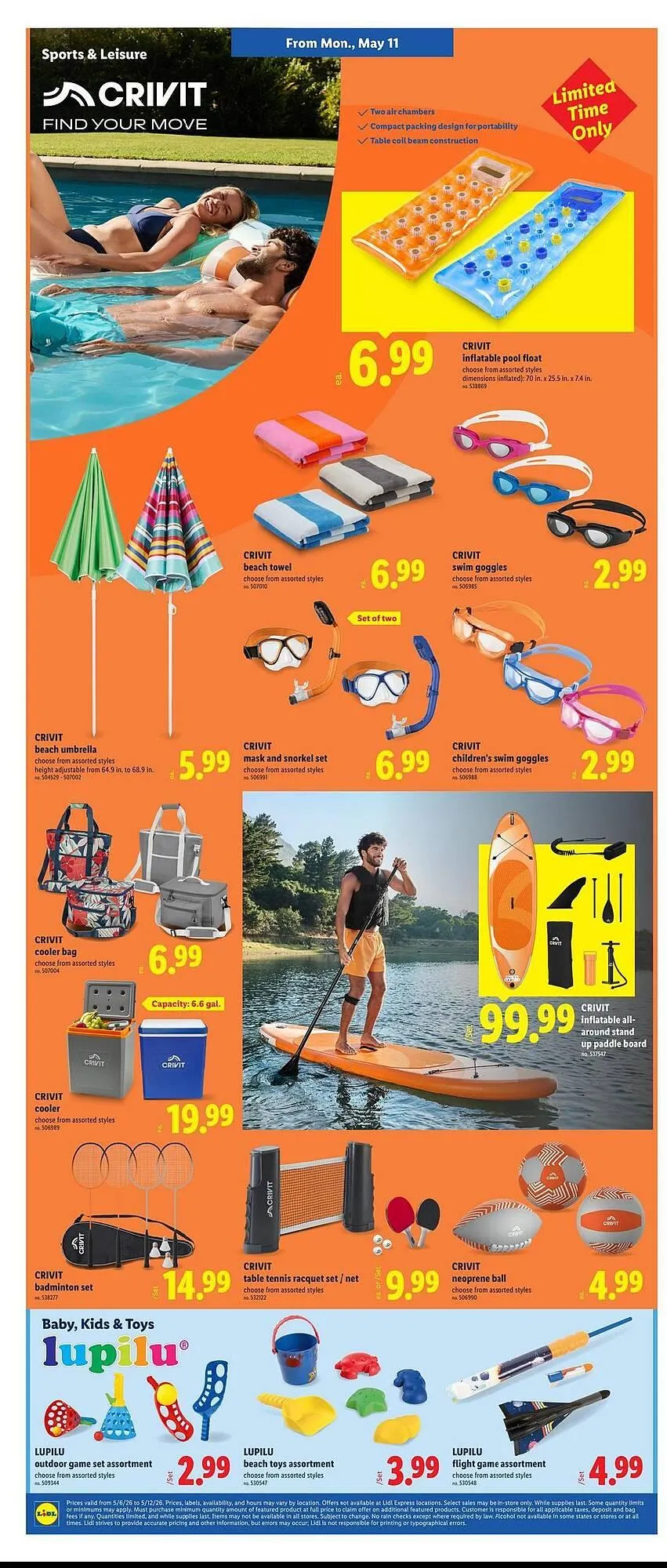 Weekly promotion Lidl weekly ad spanning from May 6 to May 12 2026 - Page 4 for Catalogue 365
