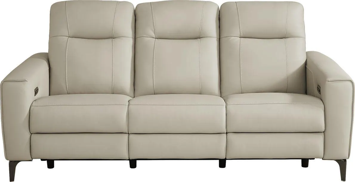 Parkside Heights Leather Dual Power Reclining Sofa