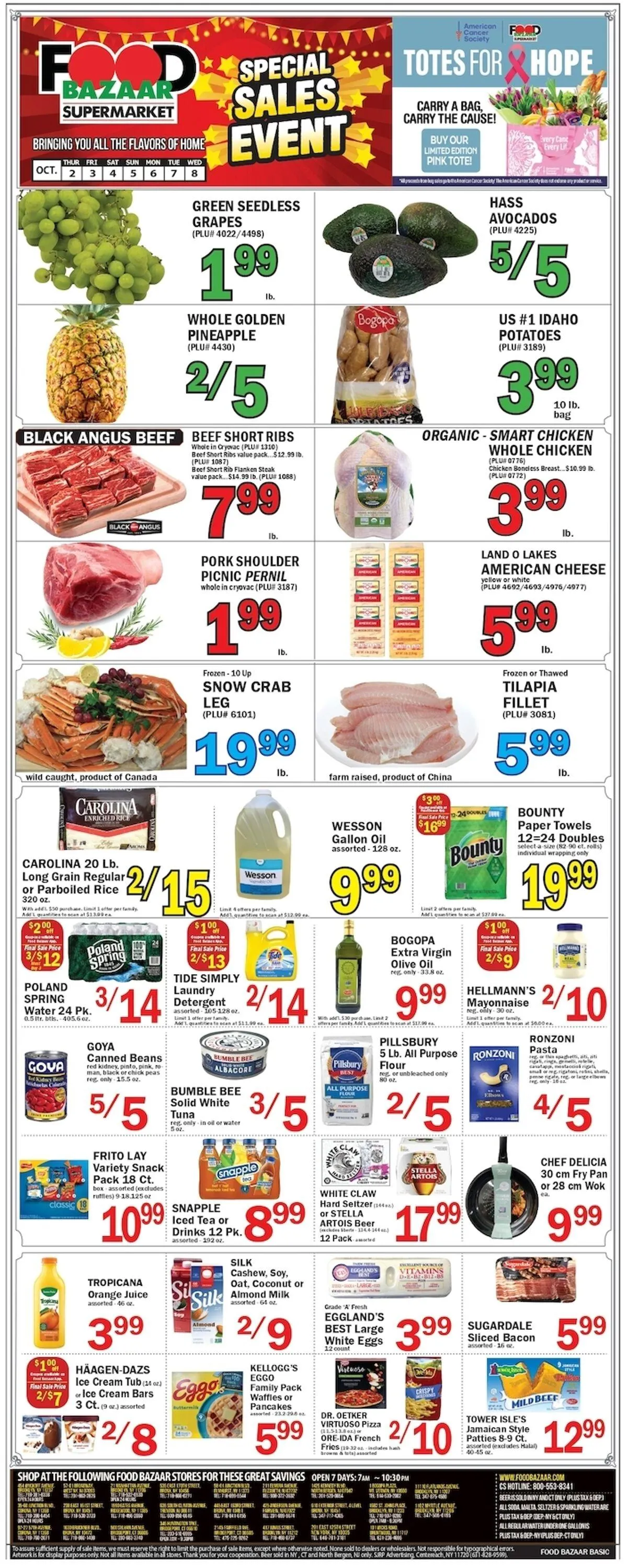 Weekly ad Food Bazaar Current weekly ad from October 2 to October 8 2025 - Page 1