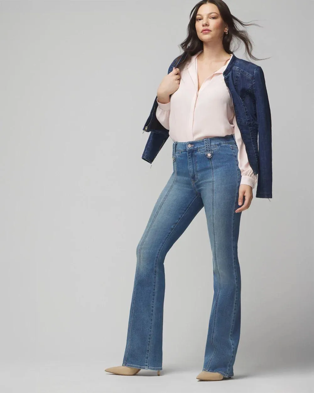 Curvy High-Rise Everyday Soft Bootcut Tab Jeans