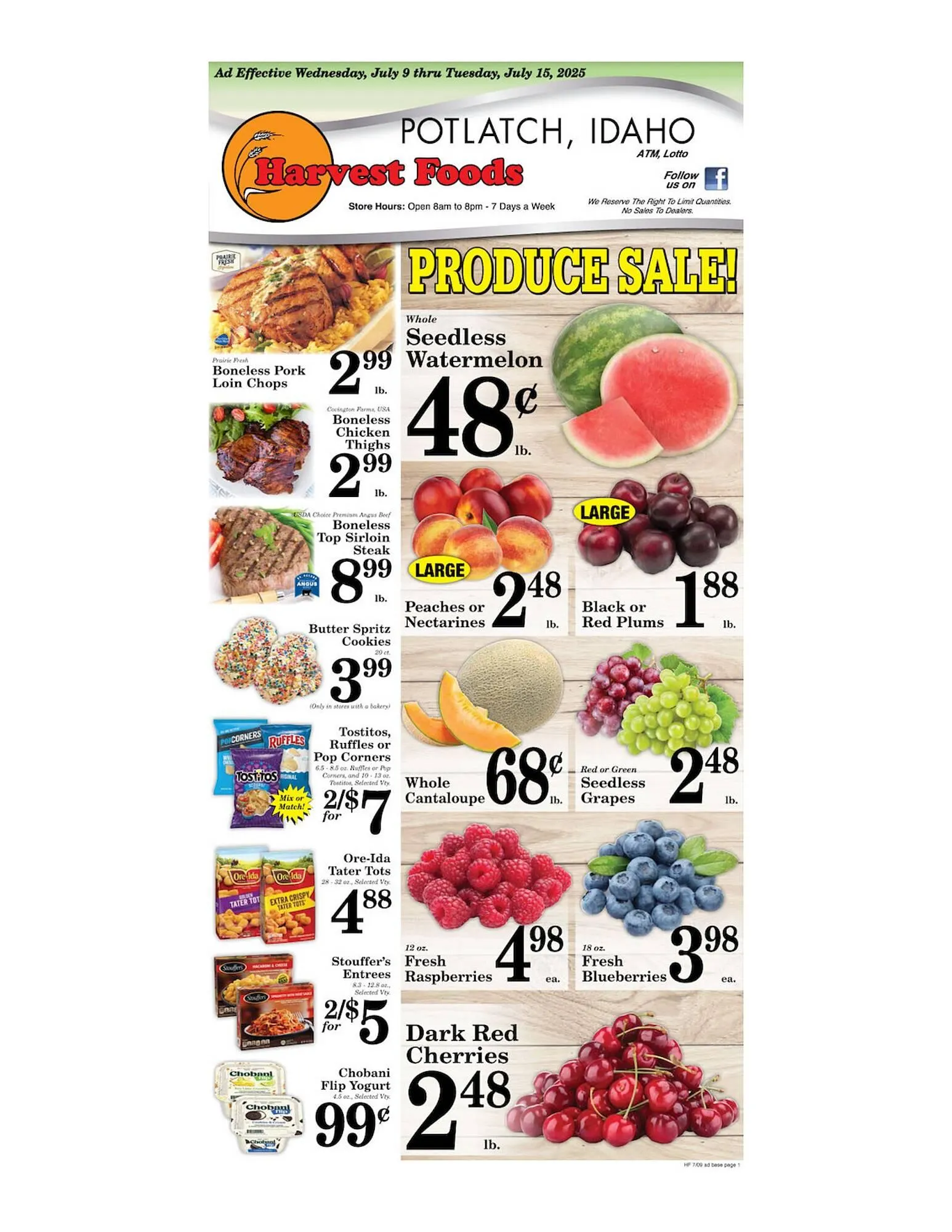 Harvest Foods ad - 1