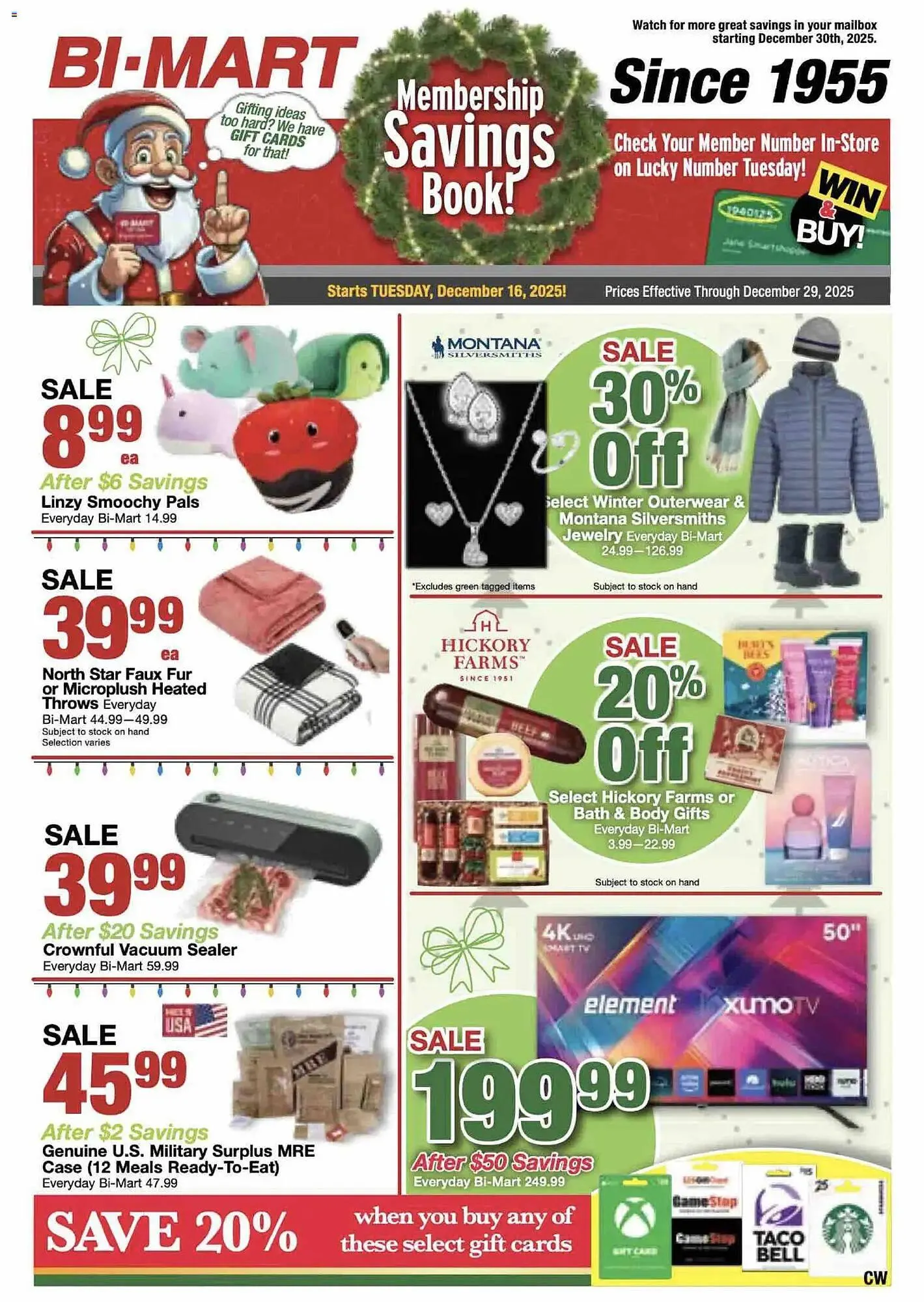 Weekly ad Bi-Mart weekly ad from December 16 to December 30 2025 - Page 1
