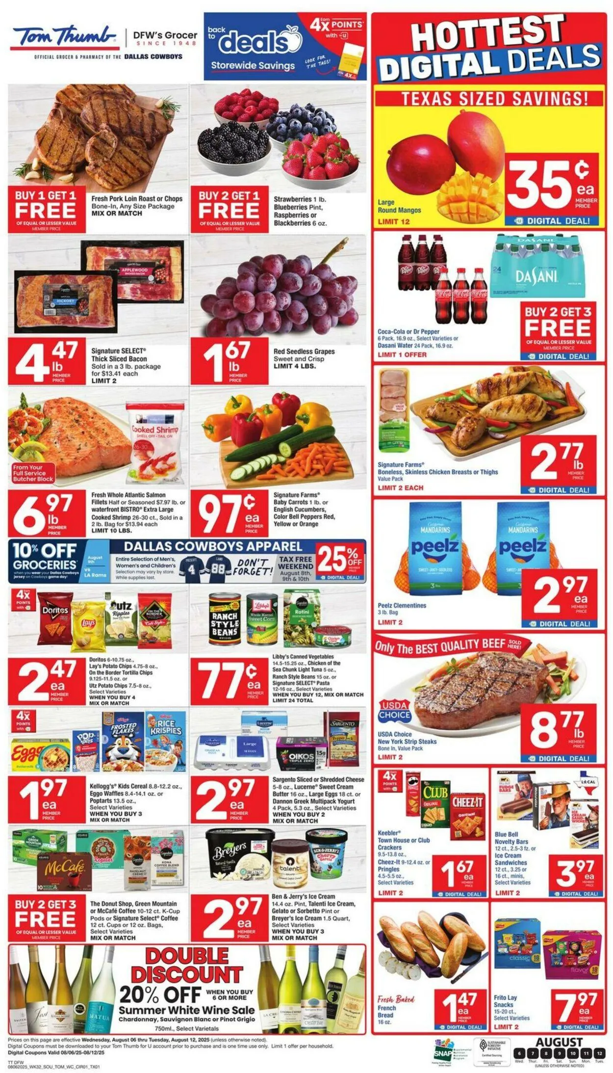Weekly ad Tom Thumb from August 6 to August 12 2025 - Page 1