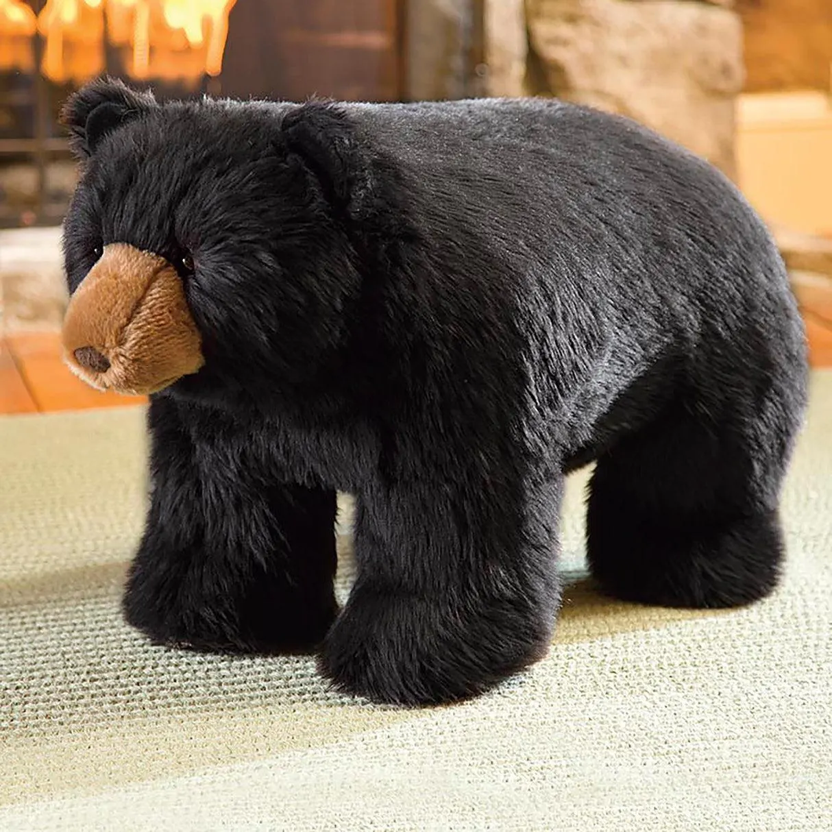 Black Bear Footstool