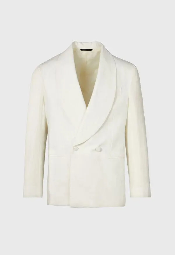 Linen Double Breasted Dinner Jacket