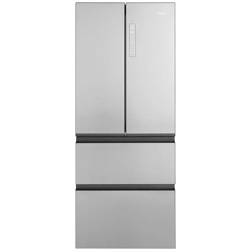 Haier 28 in. 14.5 cu. ft. Counter Depth 4-Door French Door Refrigerator - Stainless Steel