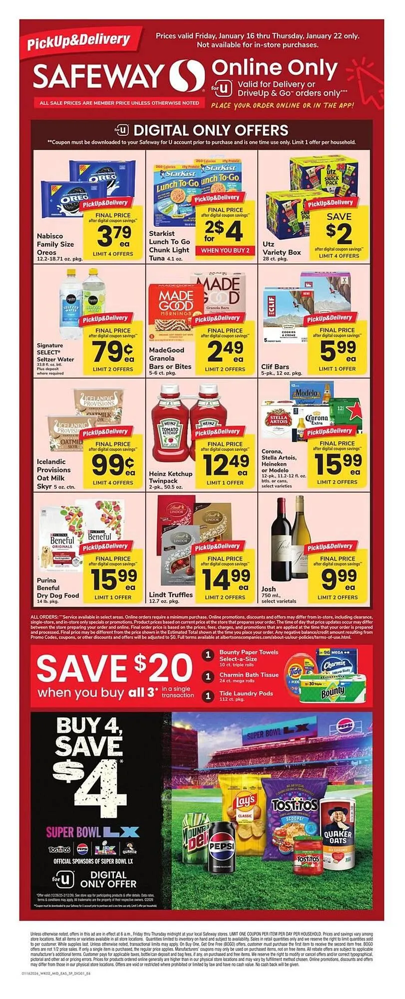 Weekly ad Safeway weekly ad from January 16 to January 22 2026 - Page 1