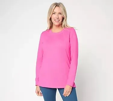 Belle Body by Kim Gravel Athletic Jersey Long Sleeve Topstitch Top