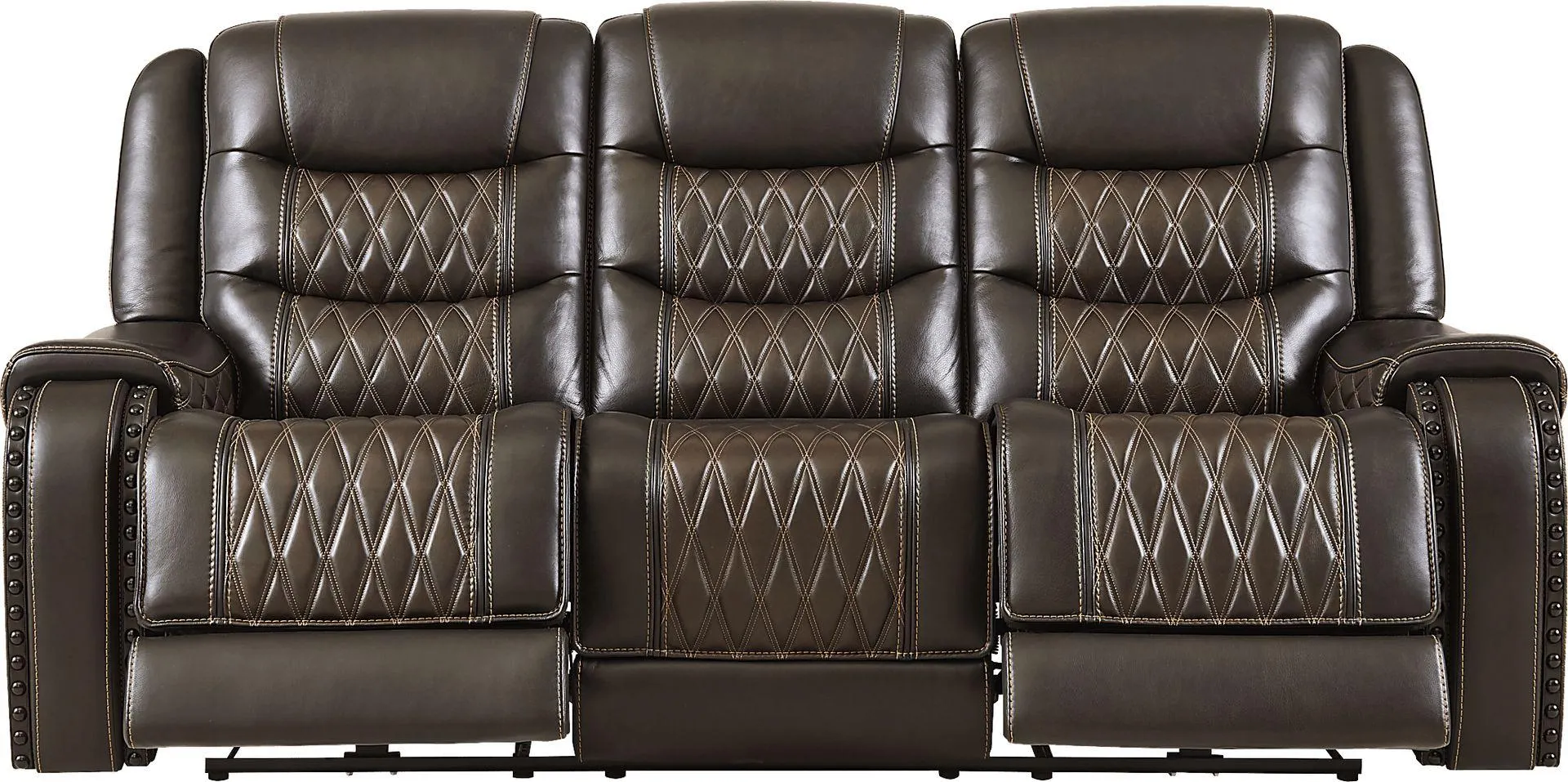 Marquee Leather Triple Power Reclining Sofa