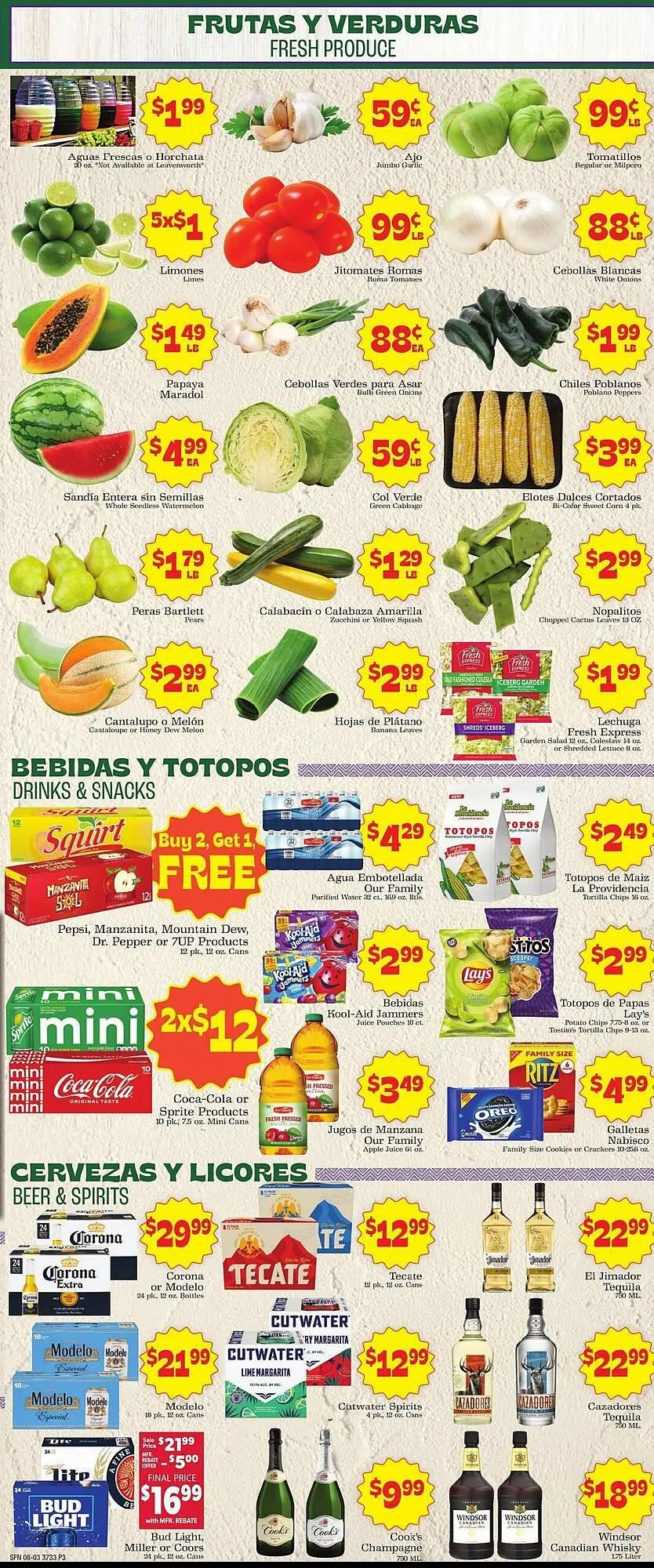 Catálogo de Supermercado Nuestra Familia Weekly Ad 3 de agosto al 9 de agosto 2025 - Página 3