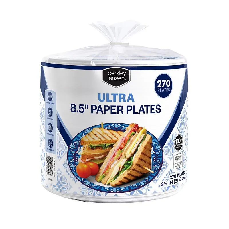 Berkley Jensen Ultra 8.5" Paper Plates, 270 ct.