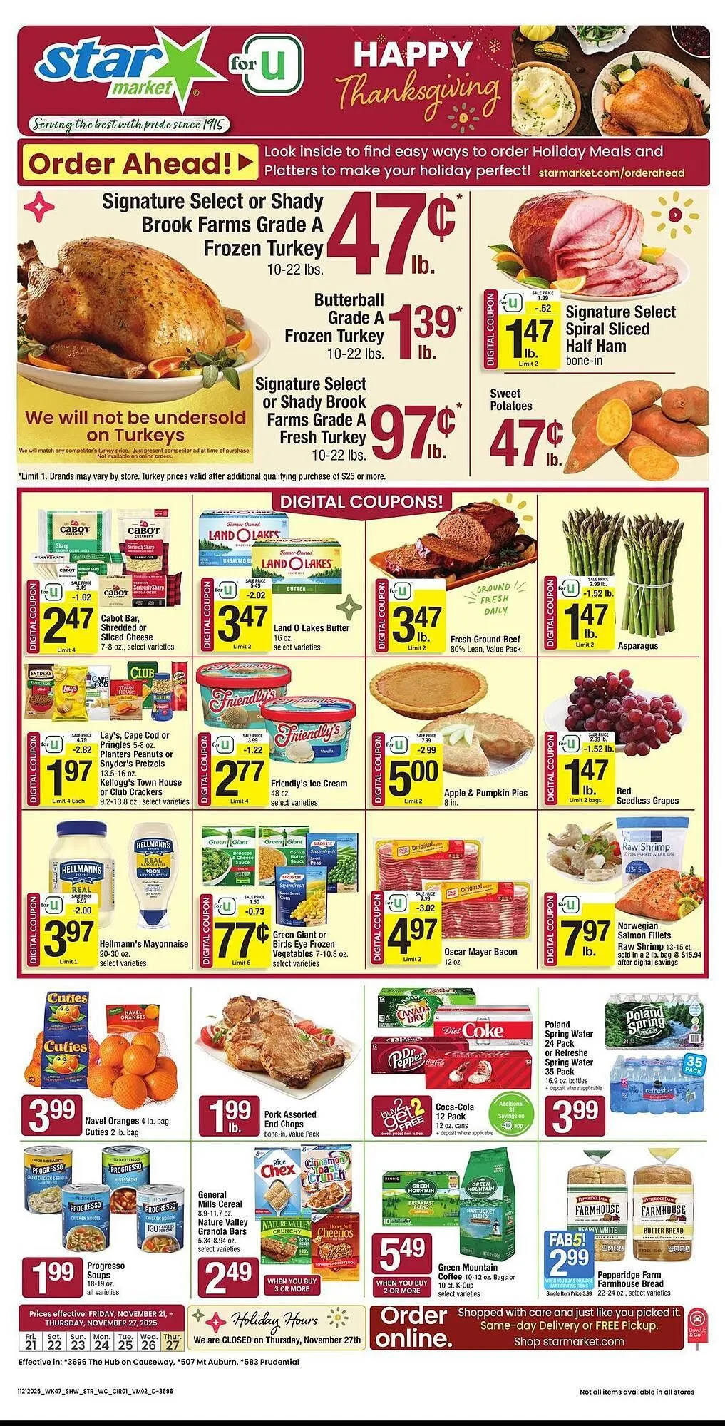 Weekly ad Star Market weekly ad from November 21 to November 27 2025 - Page 1