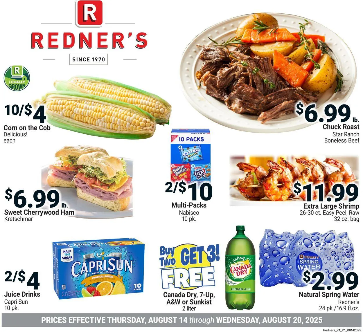 Weekly ad Redner’s Warehouse Market Current weekly ad from August 14 to August 20 2025 - Page 1