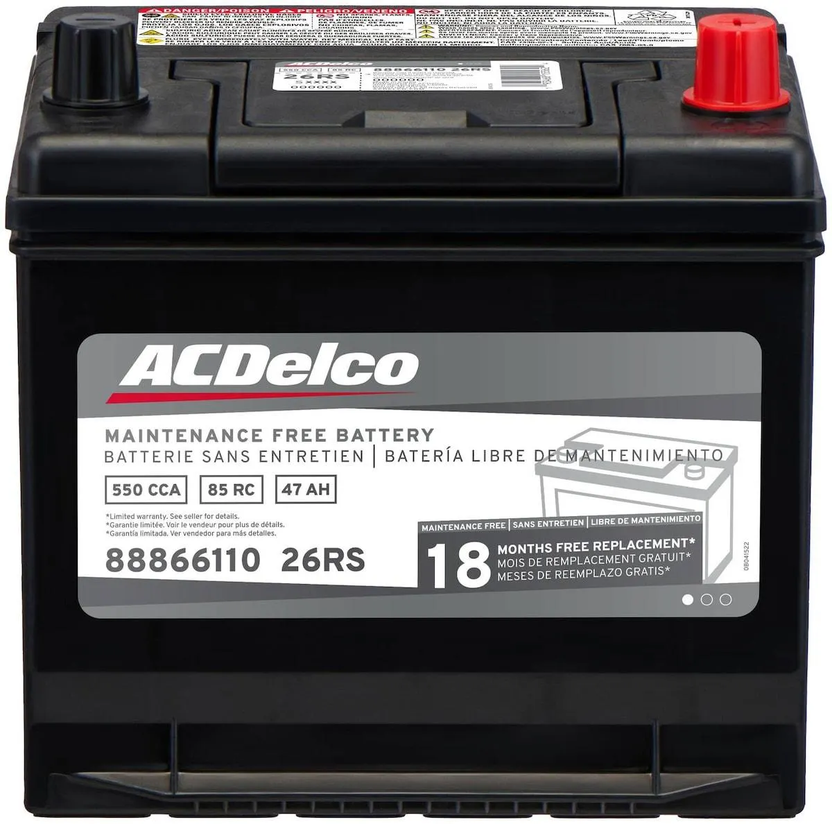 ACDelco Battery Group Size 26R - 26RS