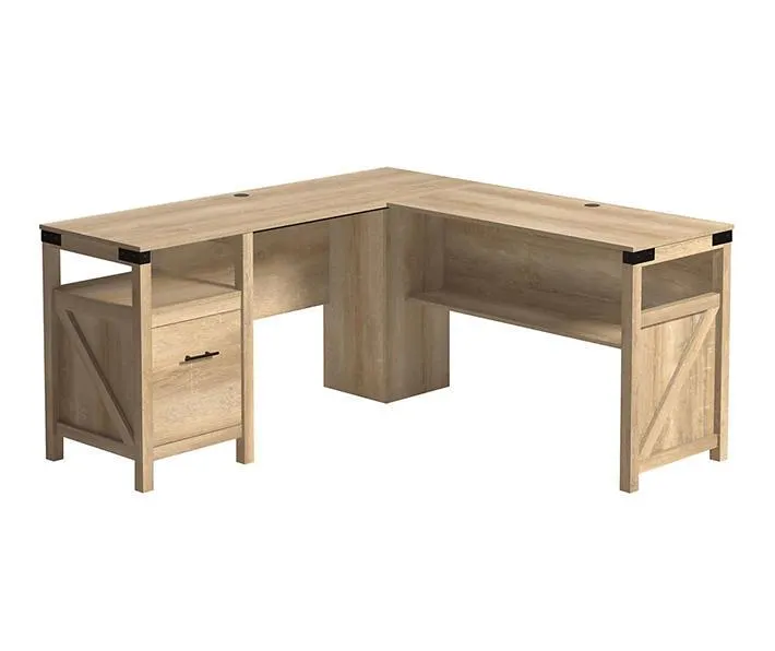 Bridge Acre Orchard Oak L-Shaped Desk