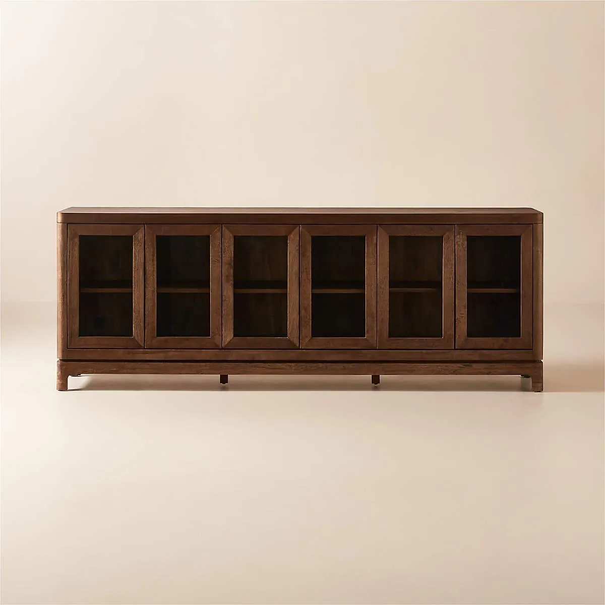 Truman Acacia Color and Glass Door Credenza 93"