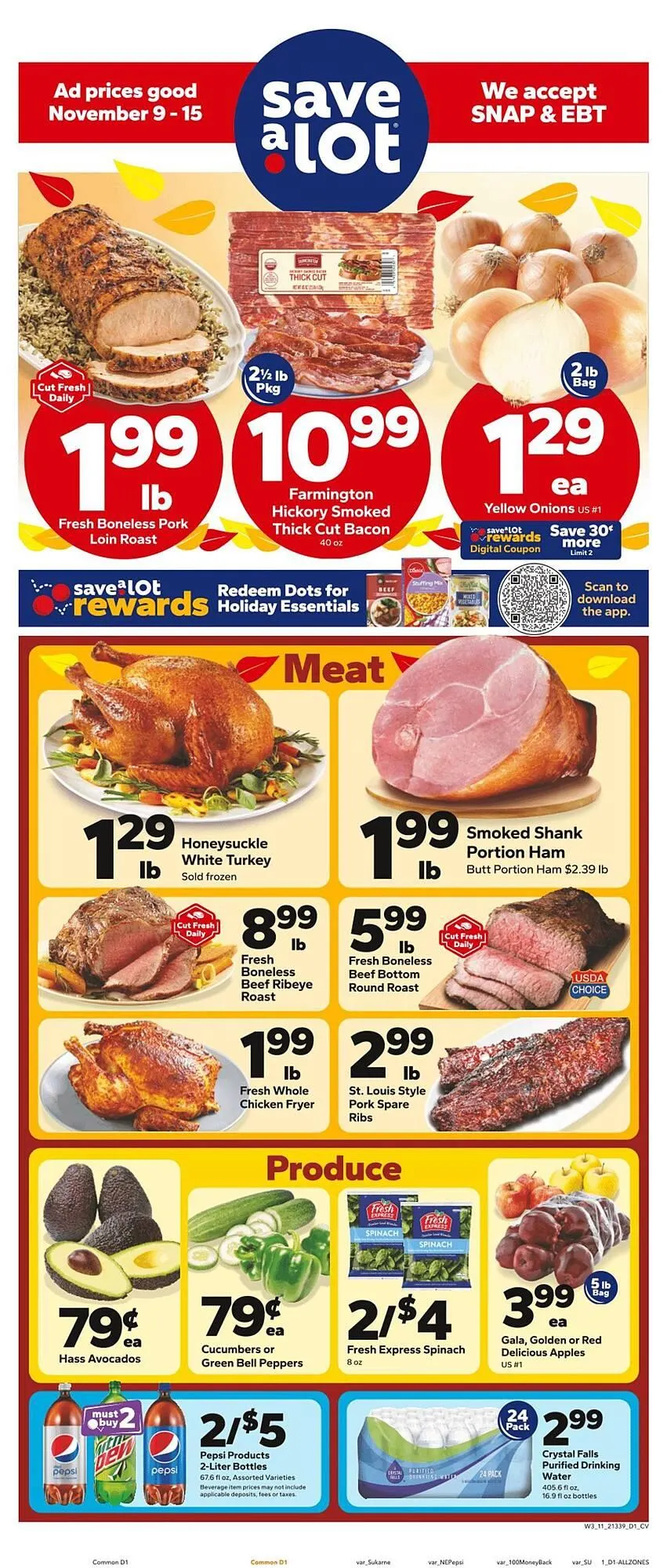 Weekly ad Save a Lot weekly ad from November 9 to November 15 2025 - Page 1