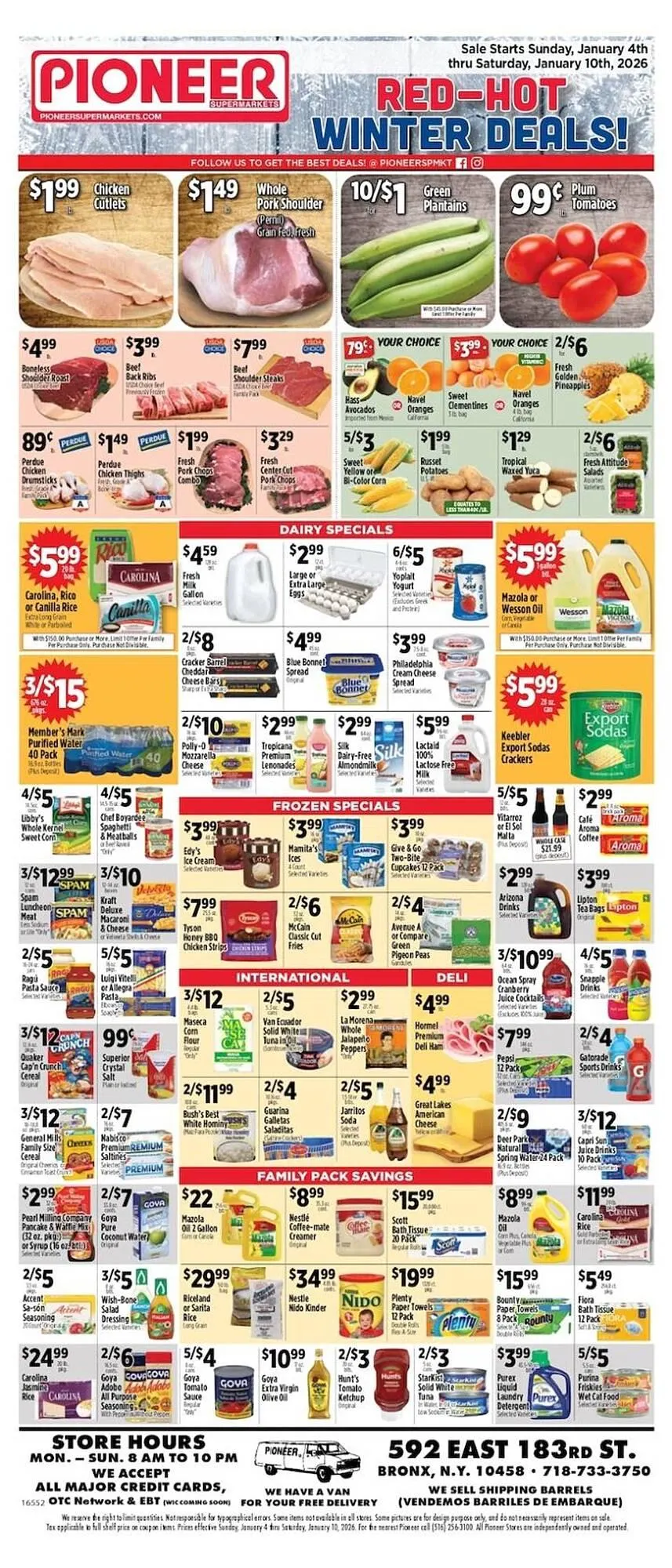 Weekly ad Pioneer Supermarkets weekly ad from January 4 to January 10 2026 - Page 1
