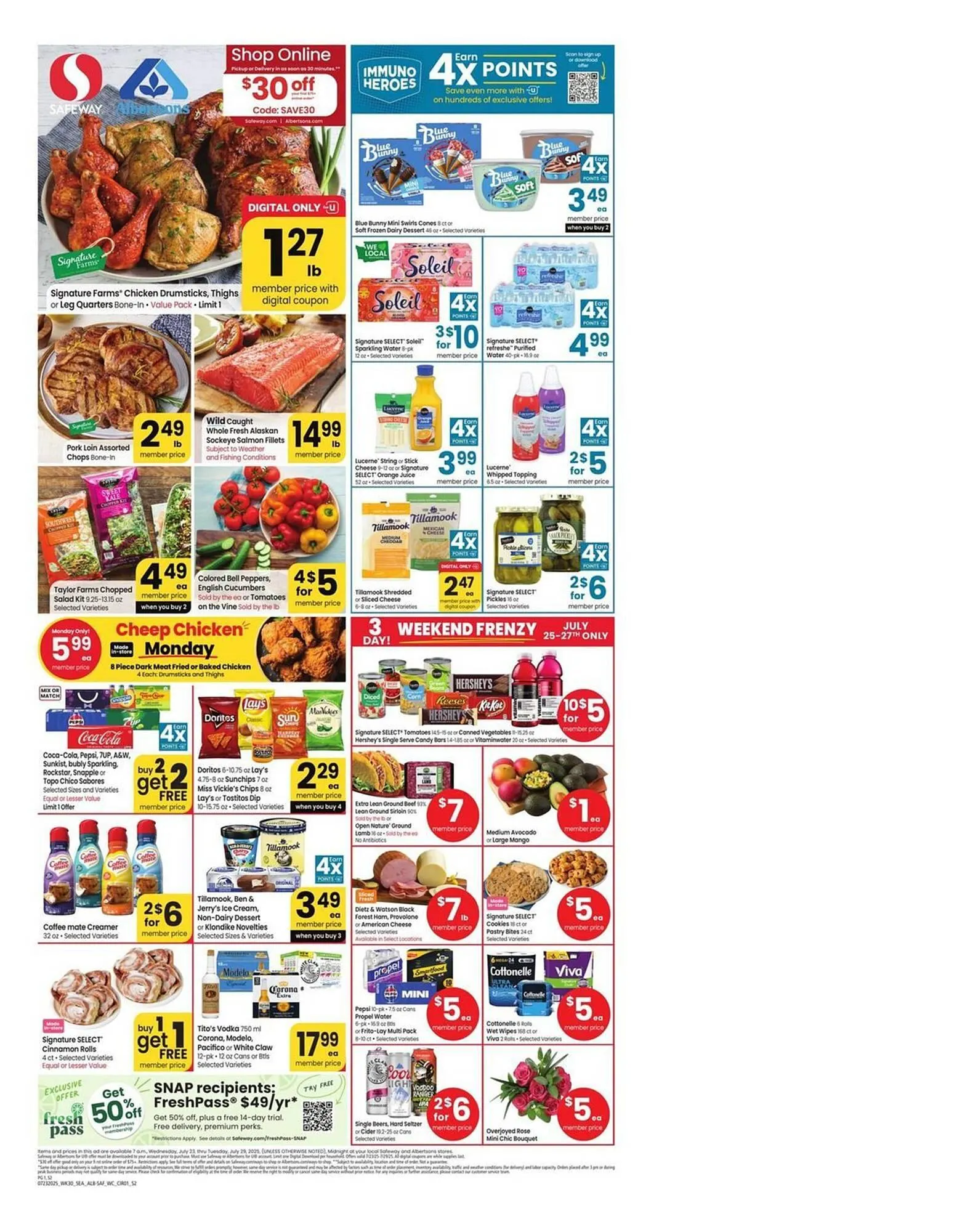 Weekly ad Albertsons Weekly Ad from July 23 to July 29 2025 - Page 1