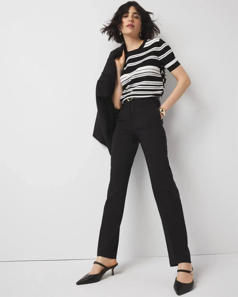 High-Rise Straight Pant