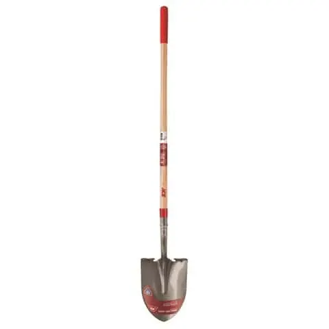 Ace 58 in. Steel Round Digging Shovel Wood Handle