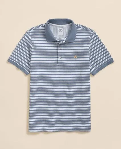Golden Fleece ® Stretch Supima ® Cotton Striped Polo Shirt