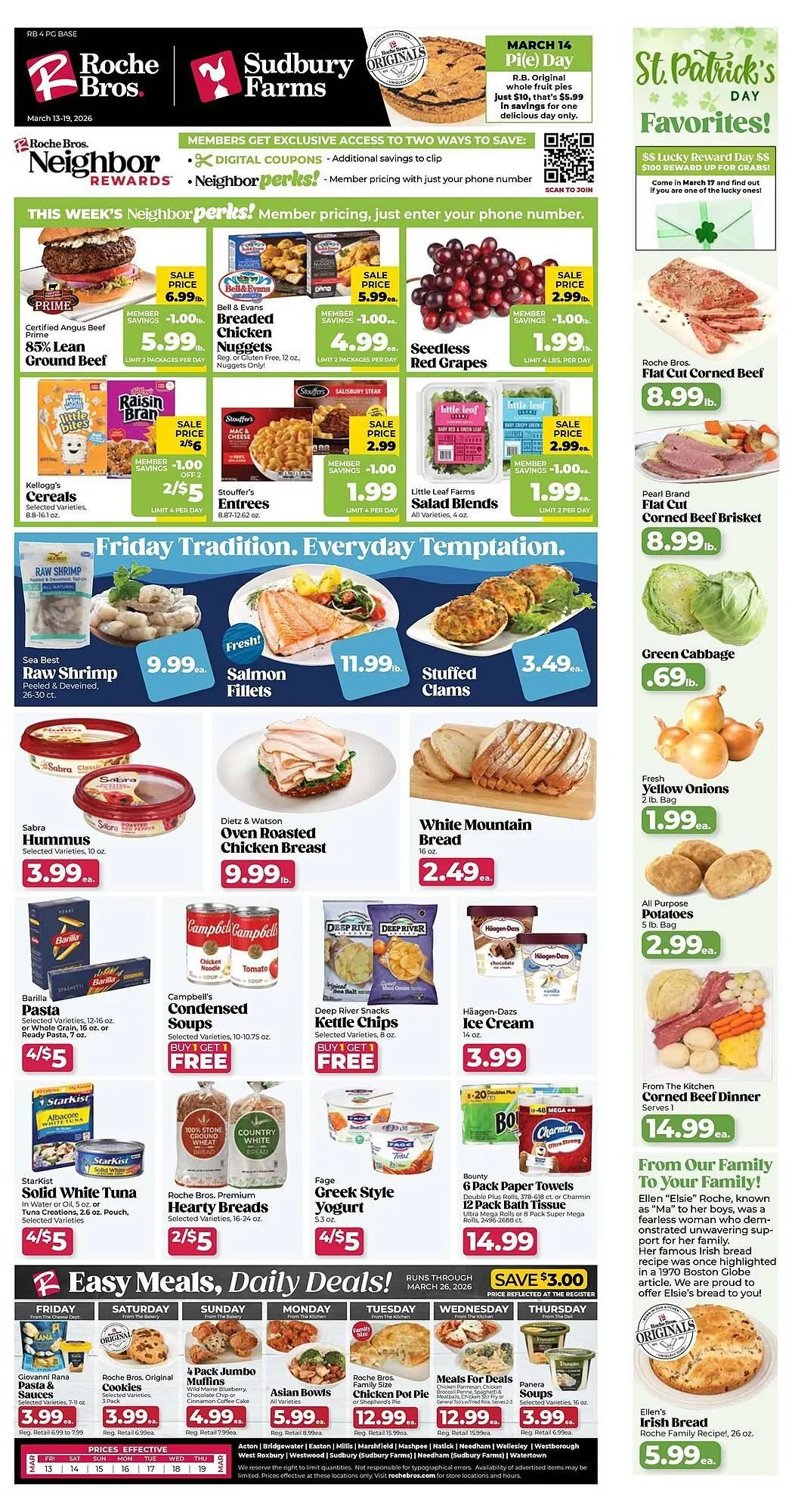 Weekly ad Roche Bros weekly ad from March 13 to March 19 2026 - Page 1