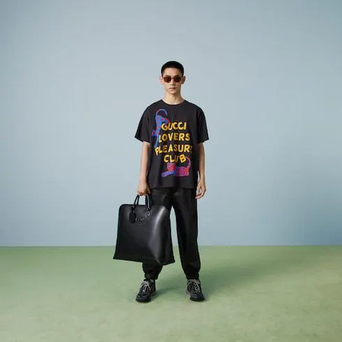 Cotton jersey T-shirt with print