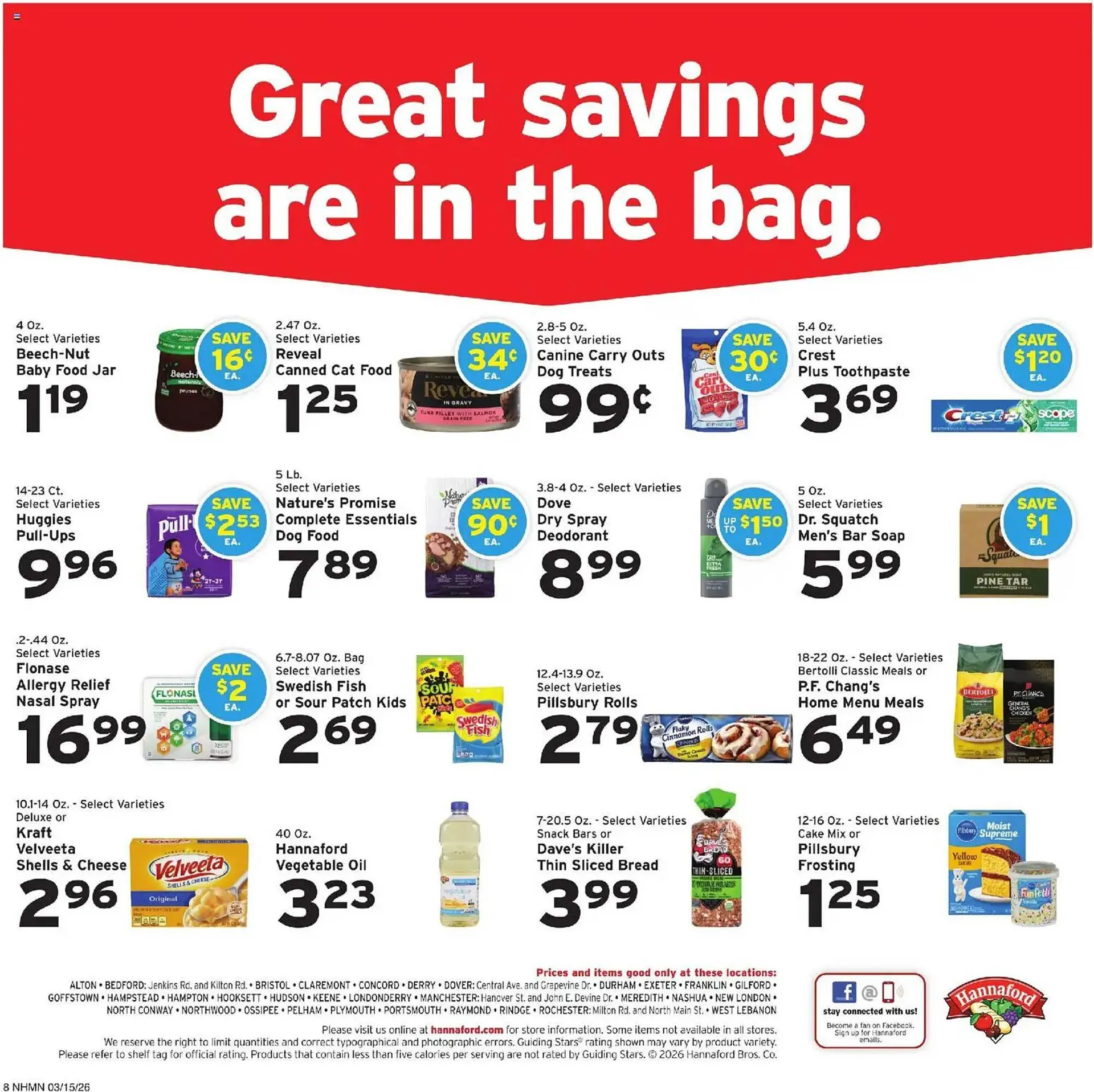 Weekly ad Hannaford flyer from March 15 to March 21 2026 - Page 8
