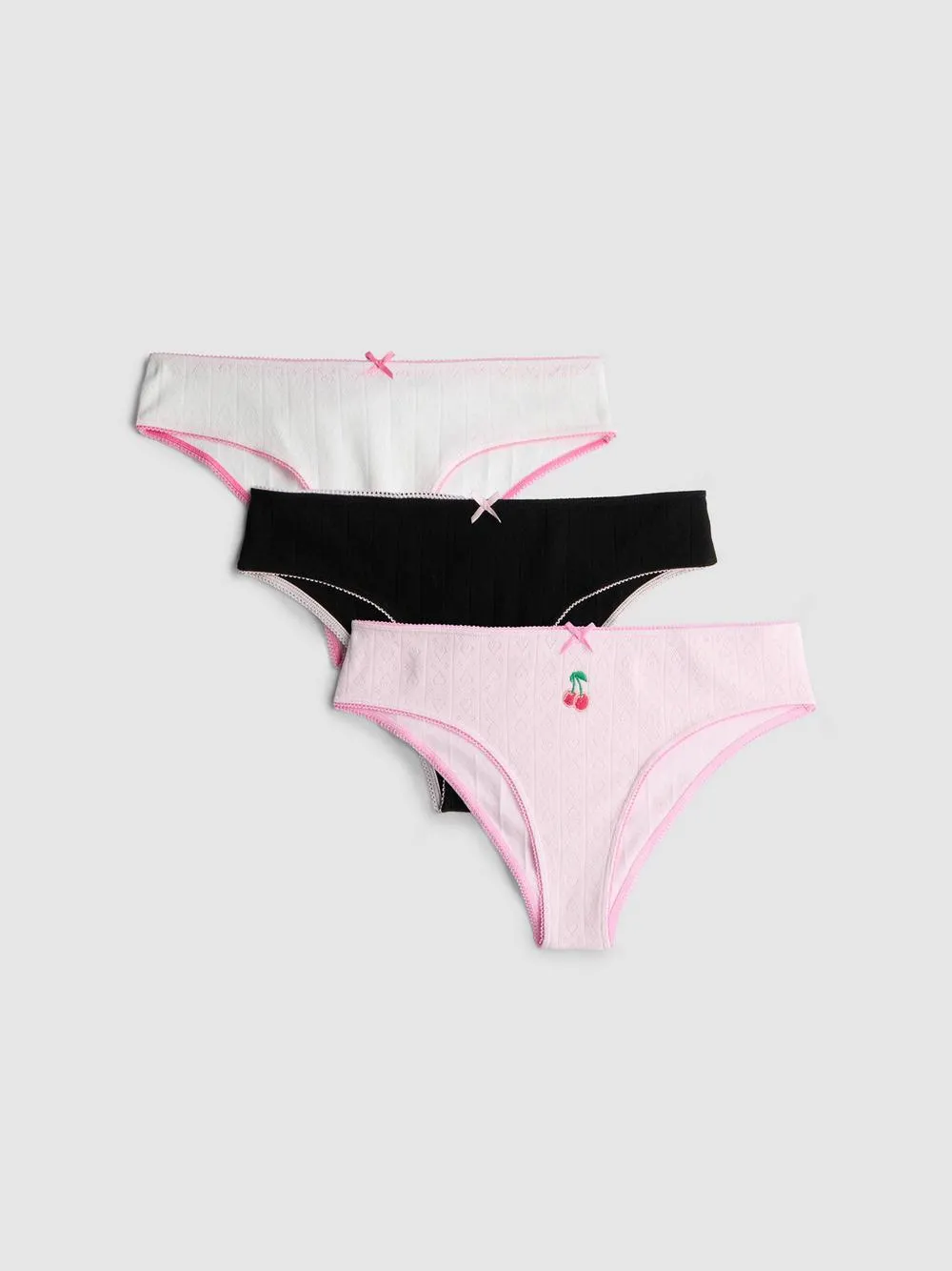 3pk Cotton Miami Thongs