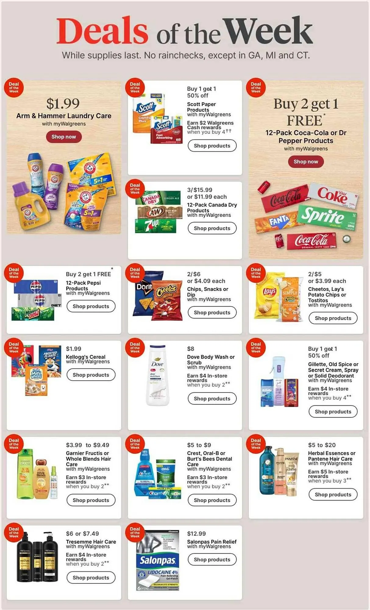 Weekly promotion Walgreens weekly ad spanning from May 10 to May 16 2026 - Page 1 for Catalogue 365
