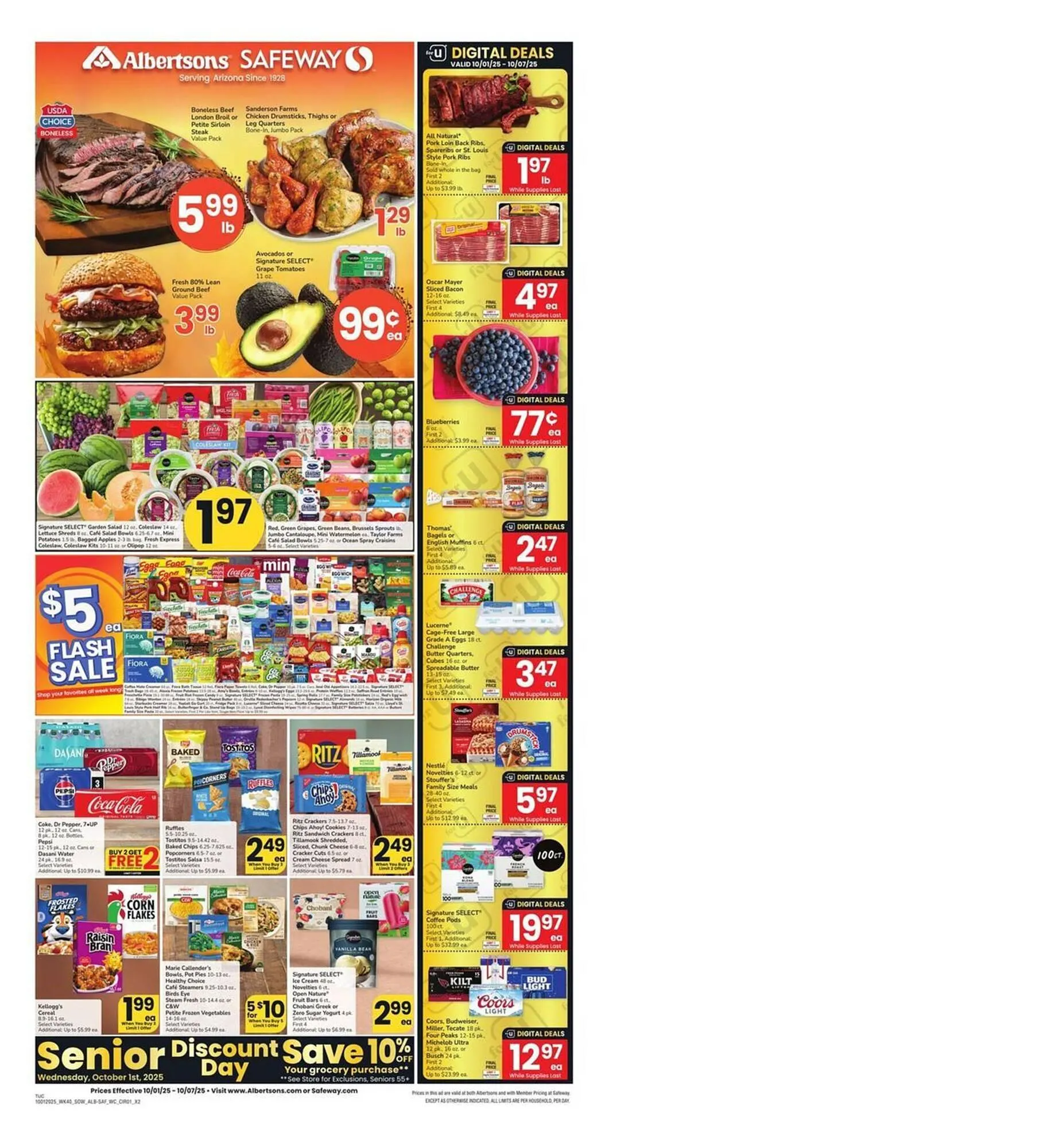 Weekly ad Albertsons weekly ad from October 1 to October 7 2025 - Page 1