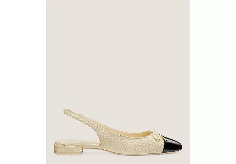 SLEEK BOW SLINGBACK FLAT