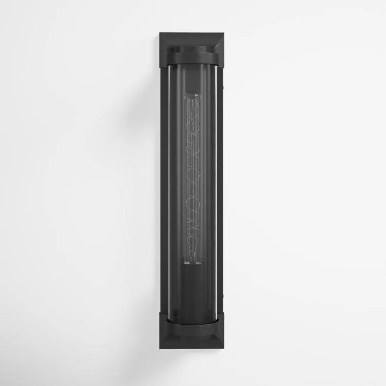 Jill Single Light Cylinder Outdoor Aluminum Wall Light