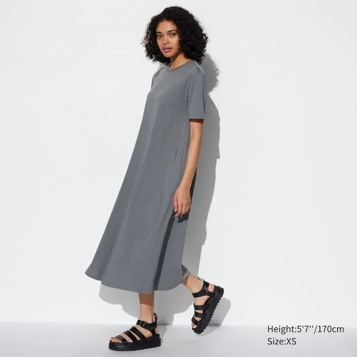 AIRism Cotton Short Sleeve T-Shirt Dress