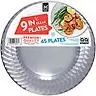 Member's Mark Clear Plastic Plates, 9" 45 ct.