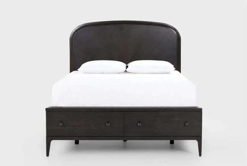 Apolo Queen Wood Storage Platform Bed