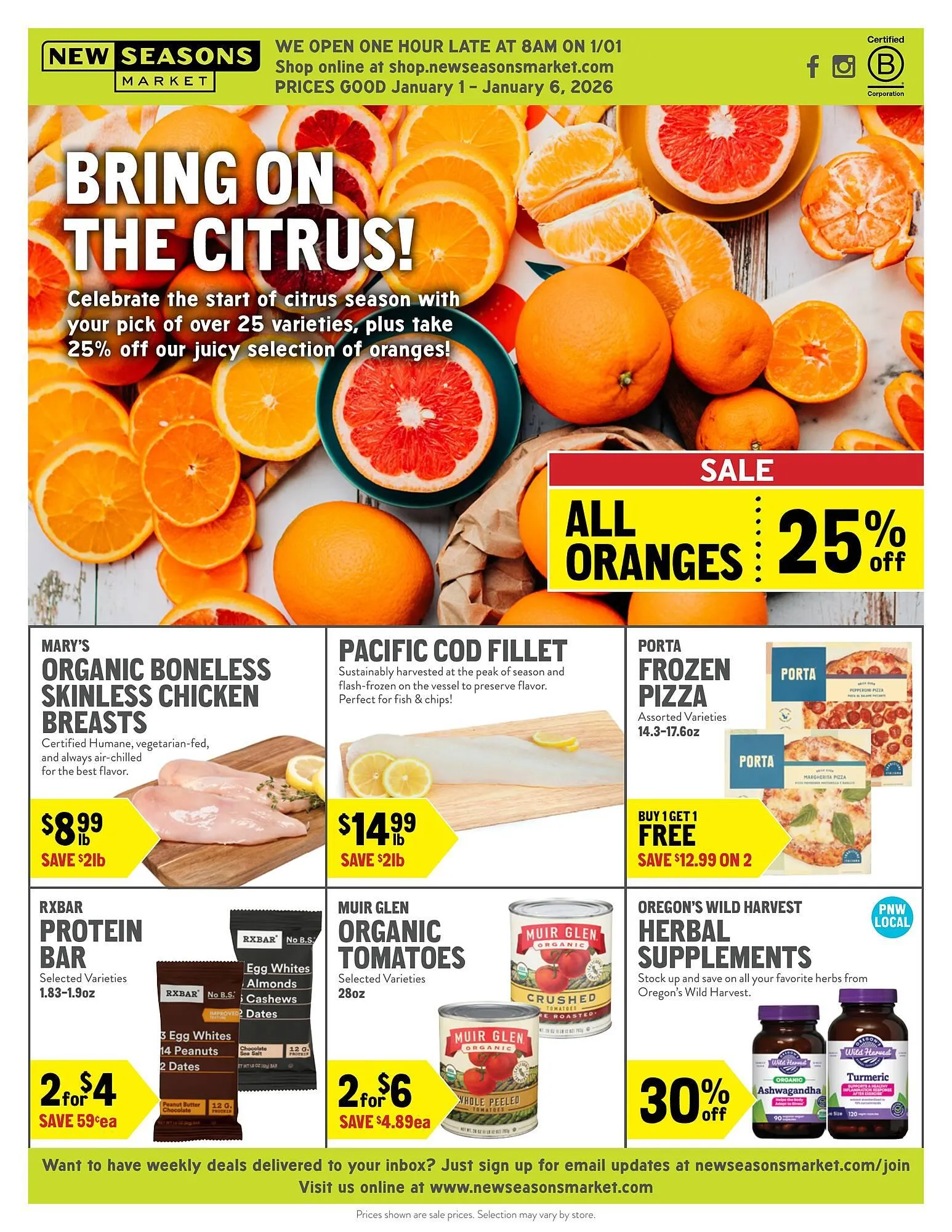 Weekly ad New Seasons Market weekly ad from January 1 to January 6 2026 - Page 1