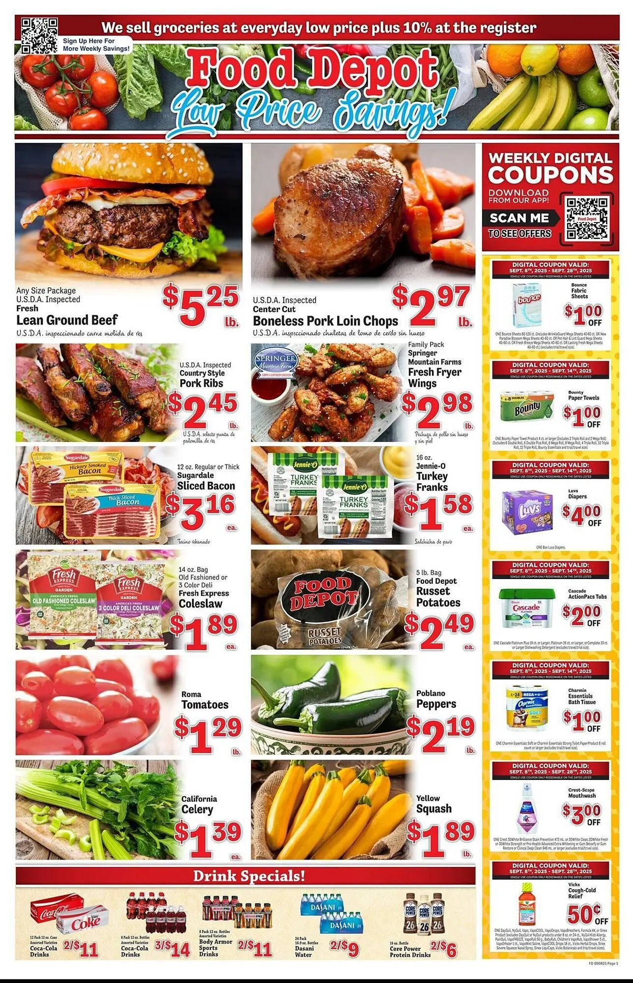 Weekly ad Food Depot weekly ad from September 8 to September 14 2025 - Page 1