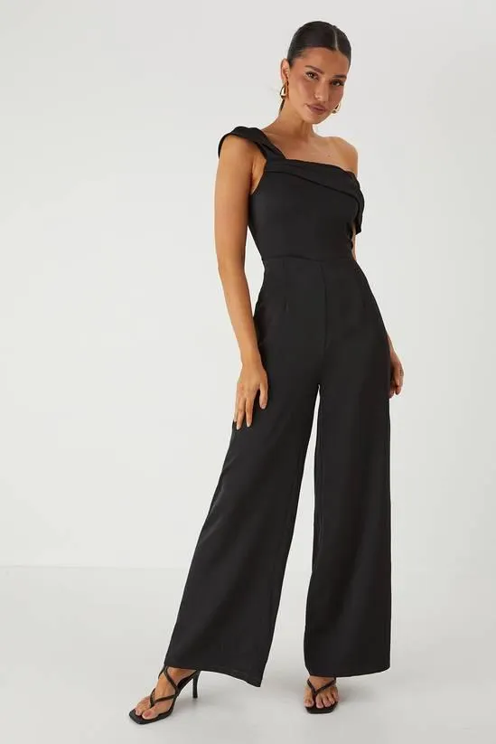 Bardot Twist Straight Leg Jumpsuit