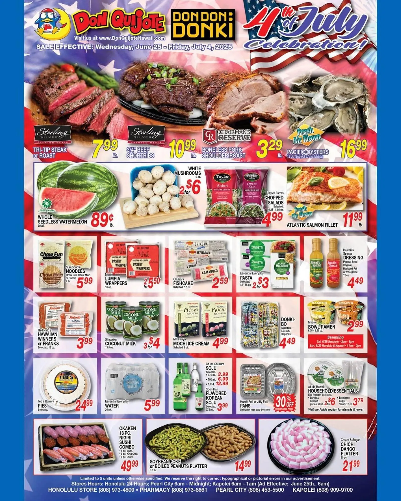 Weekly ad Don Quijote Hawaii Weekly Ad from June 25 to July 4 2025 - Page 1