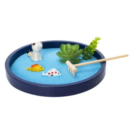 Koi Pond Zen Sand Garden 8in